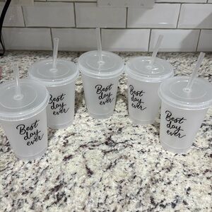Target bullseye playground reusable cup set